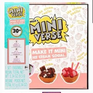 MGA's Miniverse Make It Mini‎ Ice Cream Social BRAND NEW! FREE SHIPPING